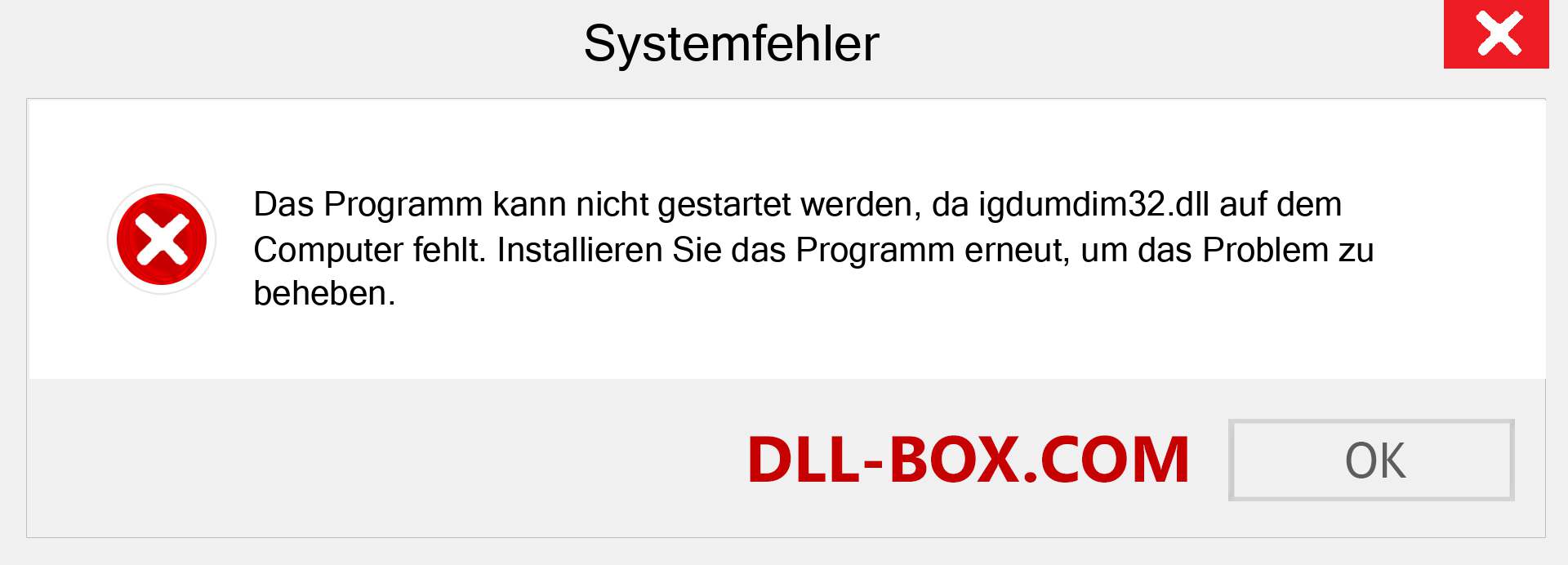 igdumdim32.dll-Datei fehlt?. Download für Windows 7, 8, 10 - Fix igdumdim32 dll Missing Error unter Windows, Fotos, Bildern