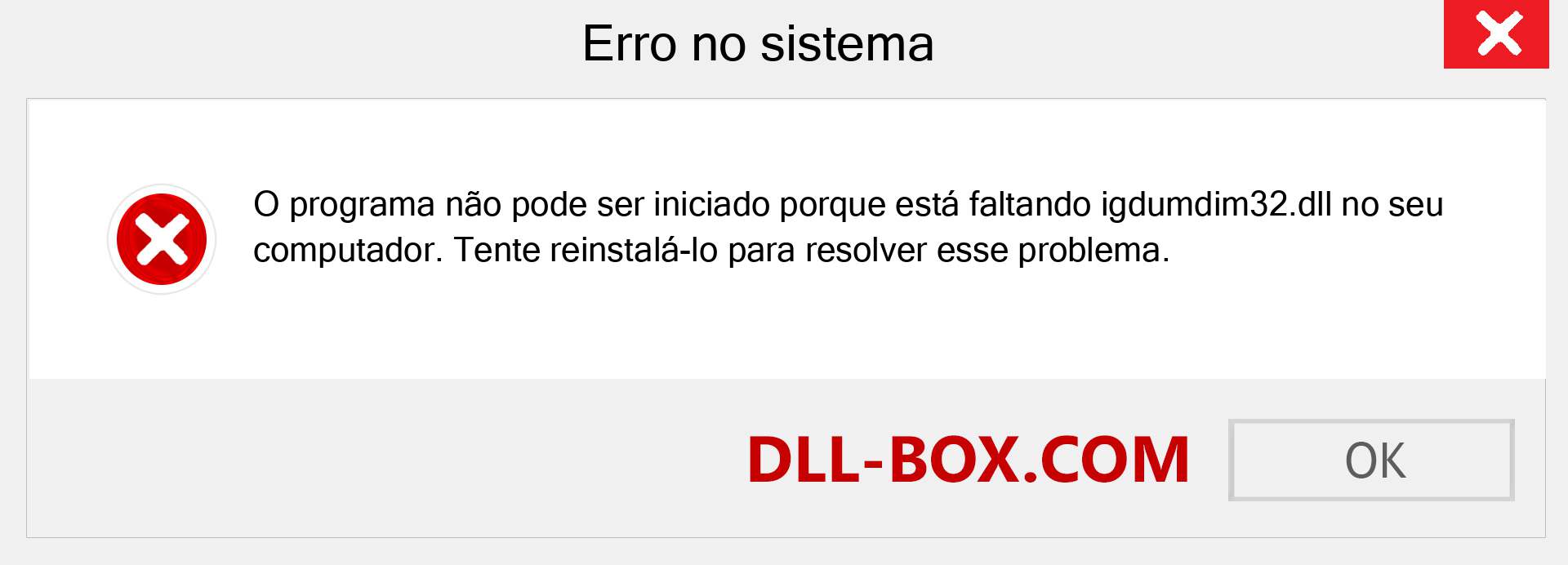 Arquivo igdumdim32.dll ausente ?. Download para Windows 7, 8, 10 - Correção de erro ausente igdumdim32 dll no Windows, fotos, imagens